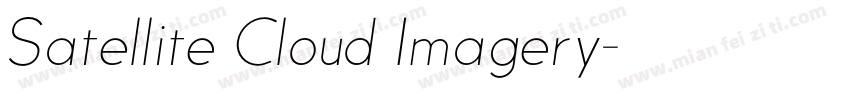Satellite Cloud Imagery字体转换